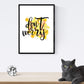 Set de láminas con mensajes felices y coloridos. Pack de posters 'Dont Worry'.-Artwork-Nacnic-Nacnic Estudio SL
