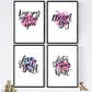 Set de láminas con mensajes felices y coloridos. Pack de posters 'Dream Big'.-Artwork-Nacnic-Nacnic Estudio SL