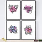 Set de láminas con mensajes felices y coloridos. Pack de posters 'Dream Big'.-Artwork-Nacnic-Nacnic Estudio SL