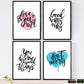 Set de láminas con mensajes felices y coloridos. Pack de posters 'Good Vives'.-Artwork-Nacnic-Nacnic Estudio SL