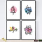 Set de láminas con mensajes felices y coloridos. Pack de posters 'Magic'.-Artwork-Nacnic-Nacnic Estudio SL