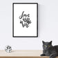 Set de láminas con mensajes felices y dibujos a un solo trazo. Pack de posters 'Amor en el aire'.-Artwork-Nacnic-Nacnic Estudio SL