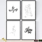 Set de láminas con mensajes felices y dibujos a un solo trazo. Pack de posters 'Se increible'.-Artwork-Nacnic-Nacnic Estudio SL