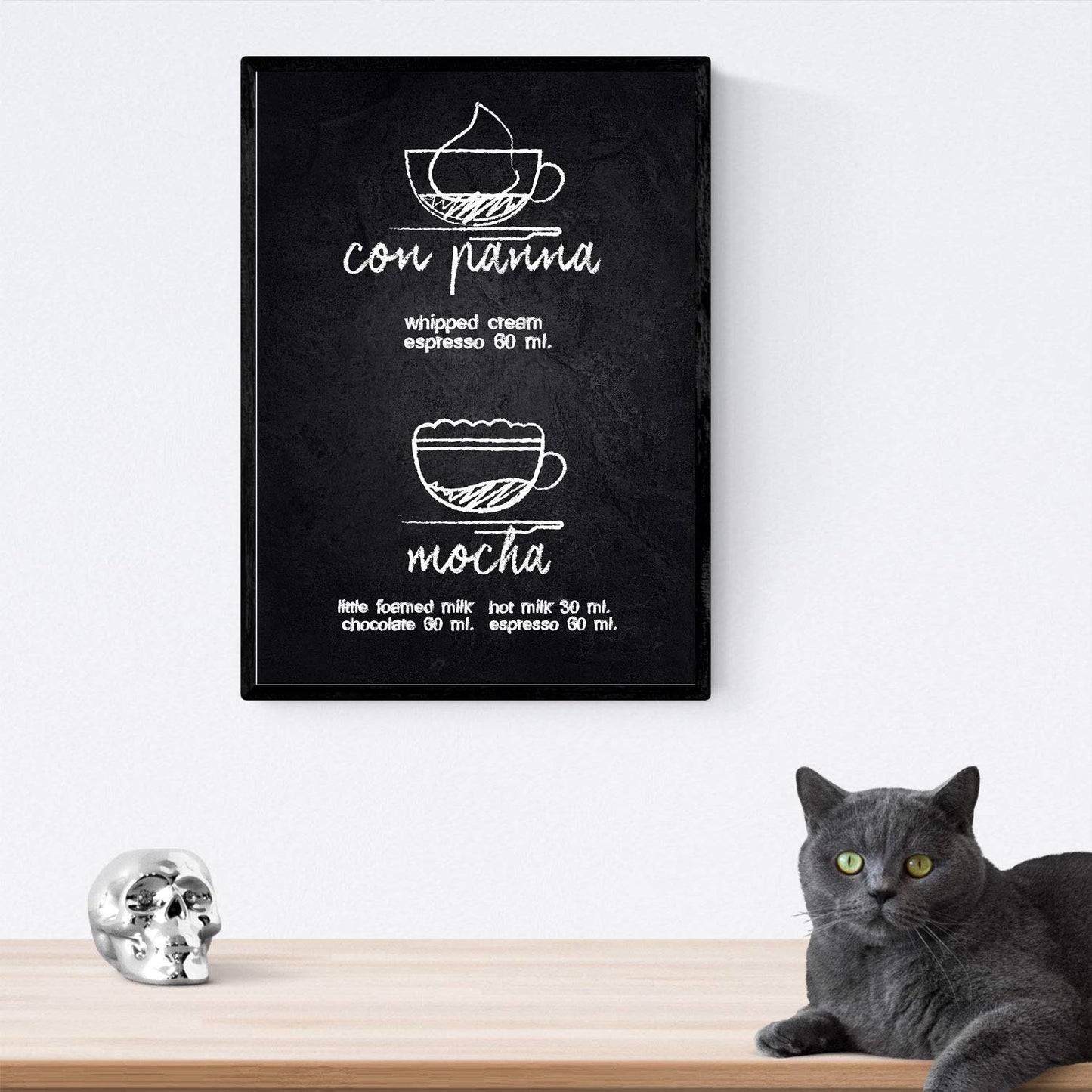 Set de láminas de café. Posters de tipos de café. Café detalle 2.-Artwork-Nacnic-Nacnic Estudio SL