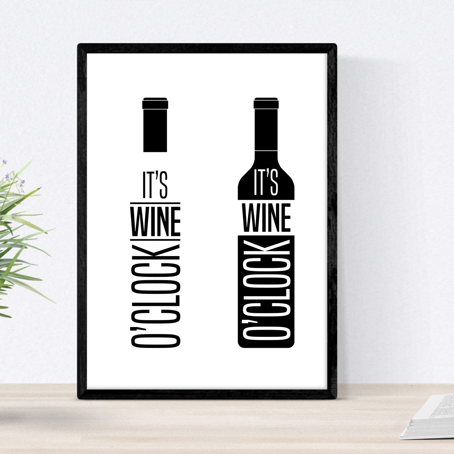 Set de láminas de vino. Posters de vino y bodega. Vino blanco y negro 2.-Artwork-Nacnic-Nacnic Estudio SL