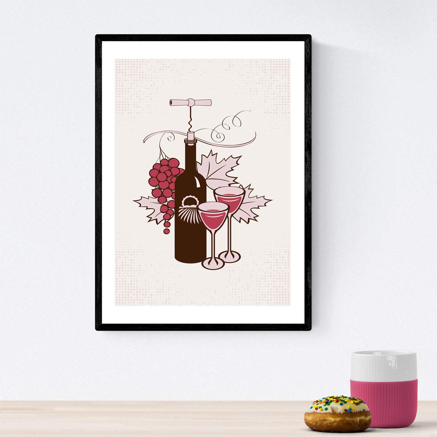 Set de láminas de vino. Posters de vino y bodega. Vino vintage 2.-Artwork-Nacnic-Nacnic Estudio SL