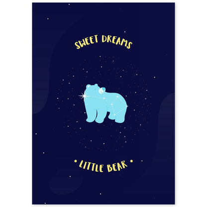 Set de láminas Dulces sueños. Pósters de mascotas para amantes de los animales.-Artwork-Nacnic-A4-Sin marco-Nacnic Estudio SL