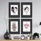 Set de Láminas en Tonos cálidos. Pósters con originales ilustraciones de las cartas Tarot.-Artwork-Nacnic-Nacnic Estudio SL