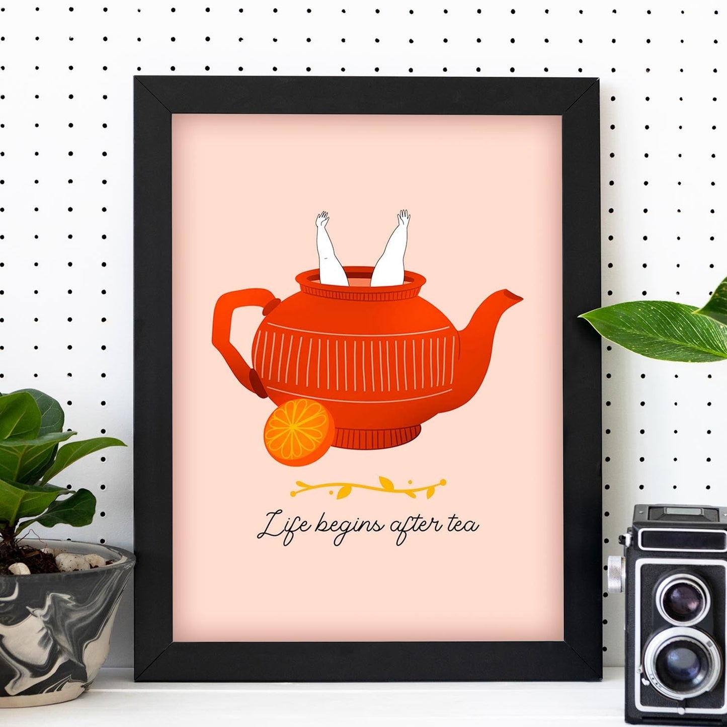 Set de láminas La vida después del té. Pósters con ilustraciones para amantes del té y el café.-Artwork-Nacnic-Nacnic Estudio SL
