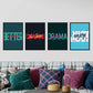 Set de láminas Pack azul y verde. Pósters con diseño de rótulo y mensajes motivacionales para el día a día.-Artwork-Nacnic-Nacnic Estudio SL