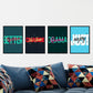 Set de láminas Pack azul y verde. Pósters con diseño de rótulo y mensajes motivacionales para el día a día.-Artwork-Nacnic-Nacnic Estudio SL