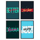 Set de láminas Pack azul y verde. Pósters con diseño de rótulo y mensajes motivacionales para el día a día.-Artwork-Nacnic-Nacnic Estudio SL