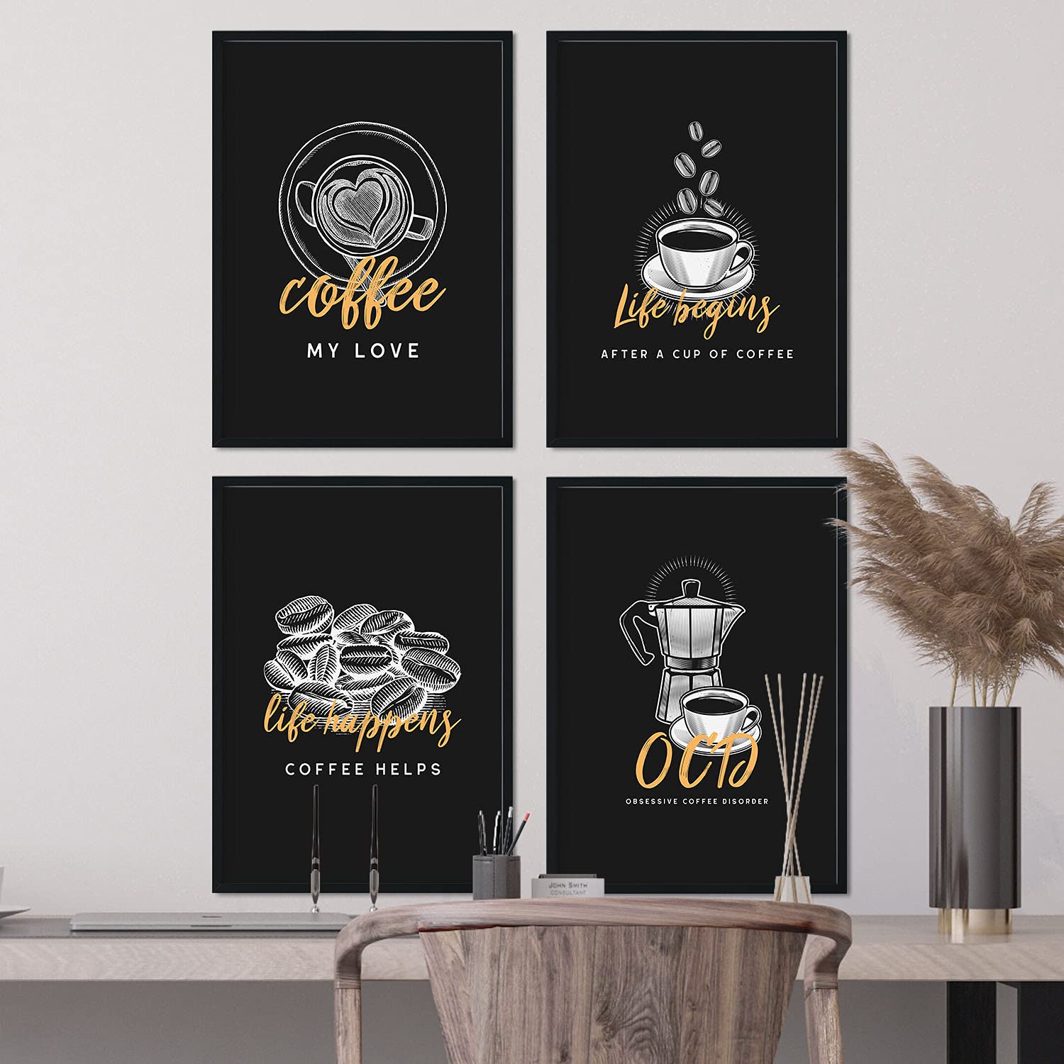 Set de láminas Pack colección. Pósters para cafeterías, restaurantes y amantes del café.-Artwork-Nacnic-Nacnic Estudio SL