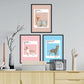 Set de láminas Pack Inglaterra. Pósters con ilustraciones de razas de perro en tonos cálidos y pastel.-Artwork-Nacnic-Nacnic Estudio SL