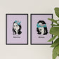 Set de láminas Pack mente. Pósters con ilustraciones artísticas de cabezas de mujer.-Artwork-Nacnic-Nacnic Estudio SL