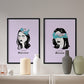 Set de láminas Pack mente. Pósters con ilustraciones artísticas de cabezas de mujer.-Artwork-Nacnic-Nacnic Estudio SL
