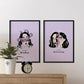Set de láminas Pack océano. Pósters con ilustraciones artísticas de cabezas de mujer.-Artwork-Nacnic-Nacnic Estudio SL