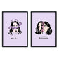 Set de láminas Pack océano. Pósters con ilustraciones artísticas de cabezas de mujer.-Artwork-Nacnic-Nacnic Estudio SL