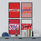 Set de láminas Pack rojos. Pósters con diseño de rótulo y mensajes motivacionales para el día a día.-Artwork-Nacnic-Nacnic Estudio SL