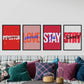 Set de láminas Pack rojos. Pósters con diseño de rótulo y mensajes motivacionales para el día a día.-Artwork-Nacnic-Nacnic Estudio SL