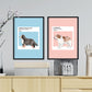 Set de láminas Pack Suiza. Pósters con ilustraciones de razas de perro en tonos cálidos y pastel.-Artwork-Nacnic-Nacnic Estudio SL