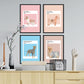 Set de láminas Pack Terrier. Pósters con ilustraciones de razas de perro en tonos cálidos y pastel.-Artwork-Nacnic-Nacnic Estudio SL