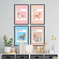 Set de láminas Pack Terrier. Pósters con ilustraciones de razas de perro en tonos cálidos y pastel.-Artwork-Nacnic-Nacnic Estudio SL