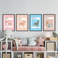 Set de láminas Pack Terrier. Pósters con ilustraciones de razas de perro en tonos cálidos y pastel.-Artwork-Nacnic-Nacnic Estudio SL