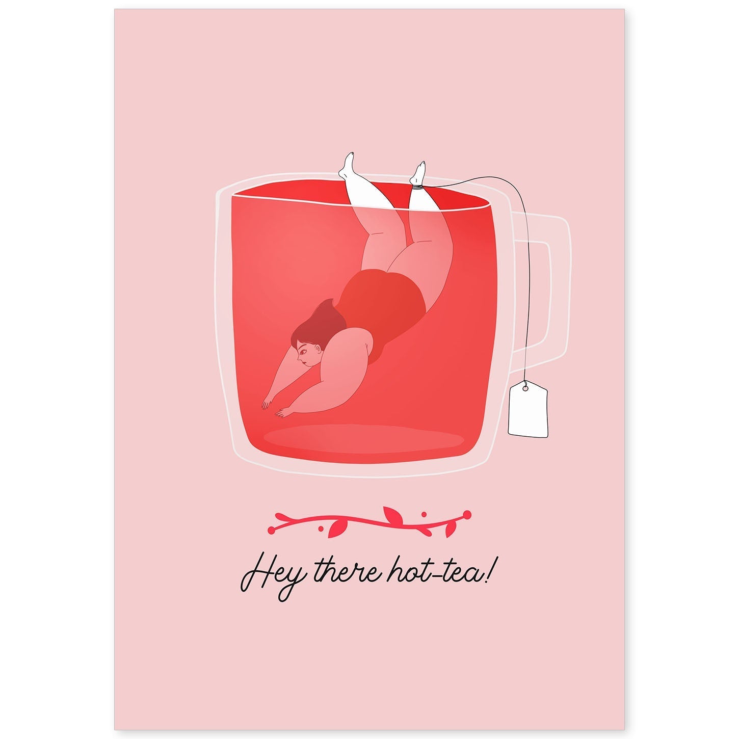 Set de láminas Té caliente. Pósters con ilustraciones para amantes del té y el café.-Artwork-Nacnic-A4-Sin marco-Nacnic Estudio SL