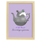Set de láminas Una buena idea. Pósters con ilustraciones para amantes del té y el café.-Artwork-Nacnic-A4-Marco Madera clara-Nacnic Estudio SL