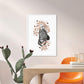 Set de posters de animales de la jungla. Lámina Tigre Cebra con diseño de animales, flores y plantas de la jungla.-Artwork-Nacnic-Nacnic Estudio SL
