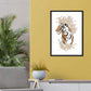 Set de posters de animales de la jungla. Lámina Tigre Cebra con diseño de animales, flores y plantas de la jungla.-Artwork-Nacnic-Nacnic Estudio SL