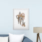Set de posters de animales de la jungla. Lámina Tigre Leopardo con diseño de animales, flores y plantas de la jungla.-Artwork-Nacnic-Nacnic Estudio SL