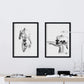 Set de posters eróticos. Láminas Frontal artistico dibujadas con imágenes sensuales del cuerpo femenino.-Artwork-Nacnic-Nacnic Estudio SL