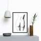 Set de posters eróticos. Láminas Frontal pecho y Culo dibujadas con imágenes sensuales del cuerpo femenino.-Artwork-Nacnic-Nacnic Estudio SL