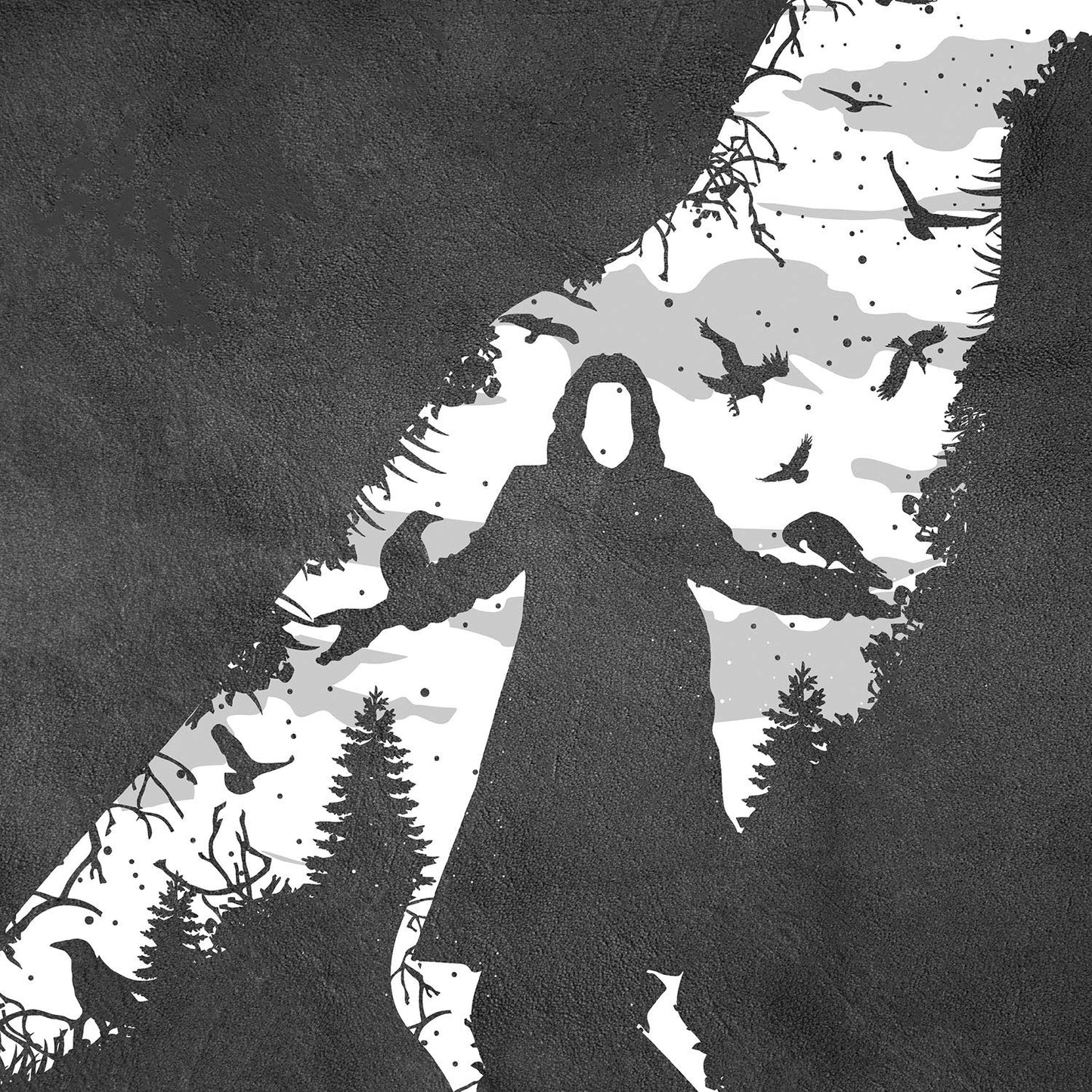 Set de tres láminas blanco y negro peliculas V de Vendeta, Scream y El cuervo Poster Fondo negro estilo pizarra-Artwork-Nacnic-Nacnic Estudio SL