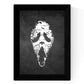 Set de tres láminas blanco y negro peliculas V de Vendeta, Scream y El cuervo Poster Fondo negro estilo pizarra-Artwork-Nacnic-Nacnic Estudio SL