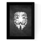 Set de tres láminas blanco y negro peliculas V de Vendeta, Scream y El cuervo Poster Fondo negro estilo pizarra-Artwork-Nacnic-Nacnic Estudio SL