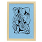 Shell Collage-Artwork-Nacnic-A3-Marco Madera clara-Nacnic Estudio SL