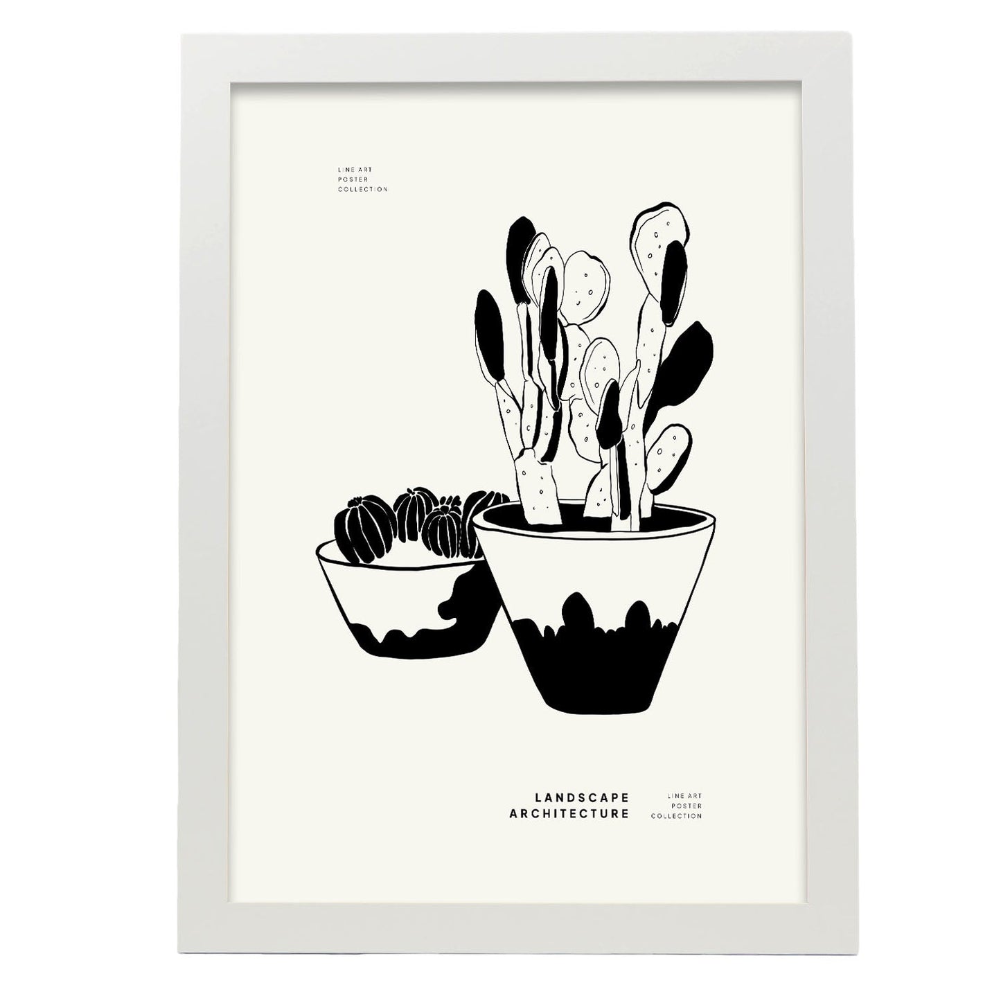 Small Potted Cactus-Artwork-Nacnic-A3-Marco Blanco-Nacnic Estudio SL