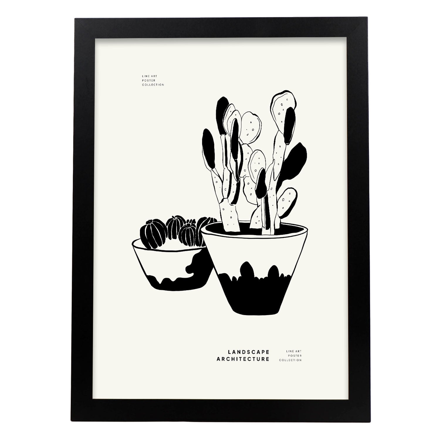 Small Potted Cactus-Artwork-Nacnic-A3-Sin marco-Nacnic Estudio SL
