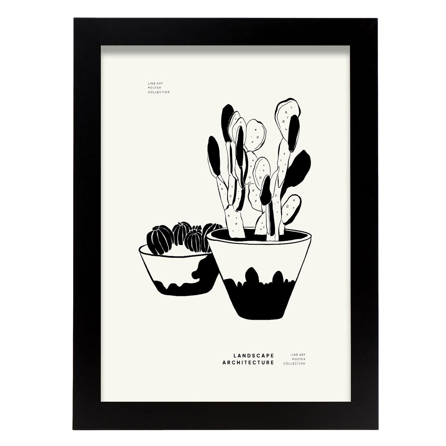 Small Potted Cactus-Artwork-Nacnic-A4-Sin marco-Nacnic Estudio SL
