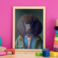 Spaniel de agua irlandesa nacnica vestida de humano. Estampados de arte de pared estético para el diseño de dormitorio o sala de estar.-Artwork-Nacnic-Nacnic Estudio SL