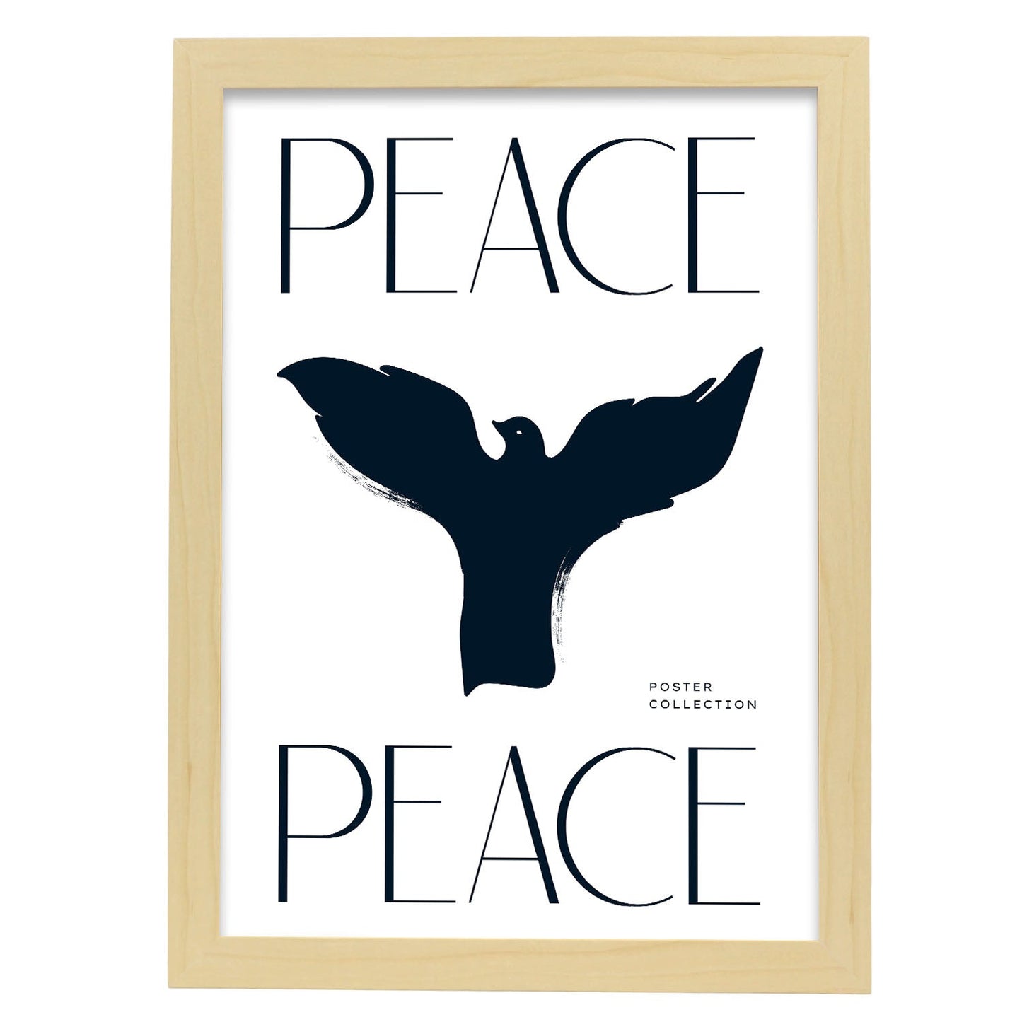 Spread Peace-Artwork-Nacnic-A3-Marco Madera clara-Nacnic Estudio SL