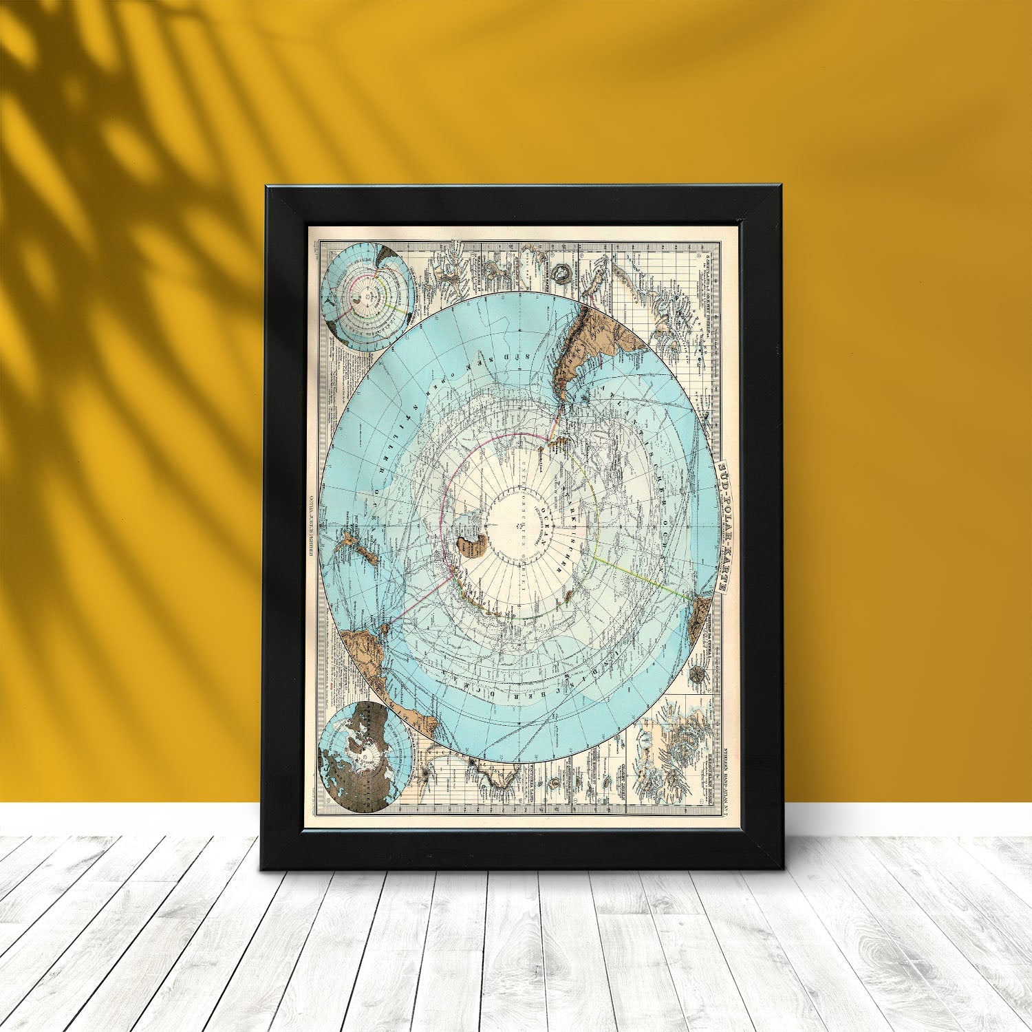 Stielers_Handatlas_1891_map-of-Antarctic-Artwork-Nacnic-Nacnic Estudio SL