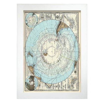 Stielers_Handatlas_1891_map-of-Antarctic-Artwork-Nacnic-A4-Marco Blanco-Nacnic Estudio SL