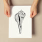 Stripped Fox conch-Artwork-Nacnic-Nacnic Estudio SL