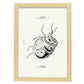 Stripped Octopus-Artwork-Nacnic-A3-Marco Madera clara-Nacnic Estudio SL