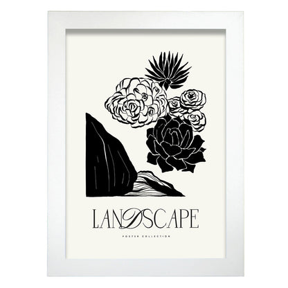 Succulents-Artwork-Nacnic-A4-Marco Blanco-Nacnic Estudio SL