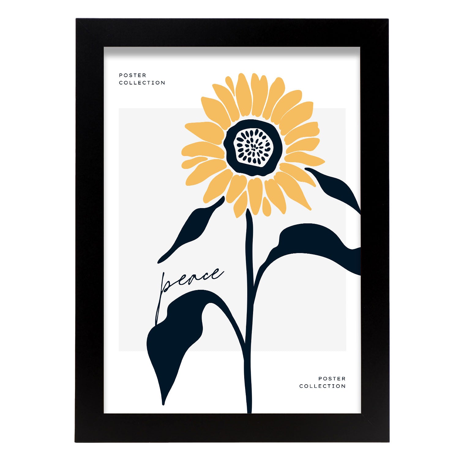 Sunflower peace-Artwork-Nacnic-A4-Sin marco-Nacnic Estudio SL